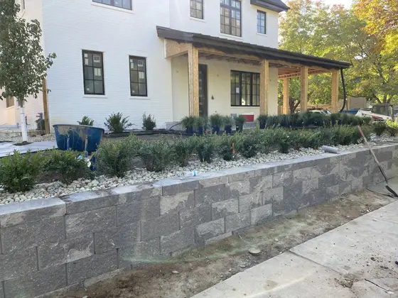 Completed landscape work, 2020