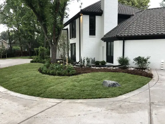 Completed landscape work, 2020