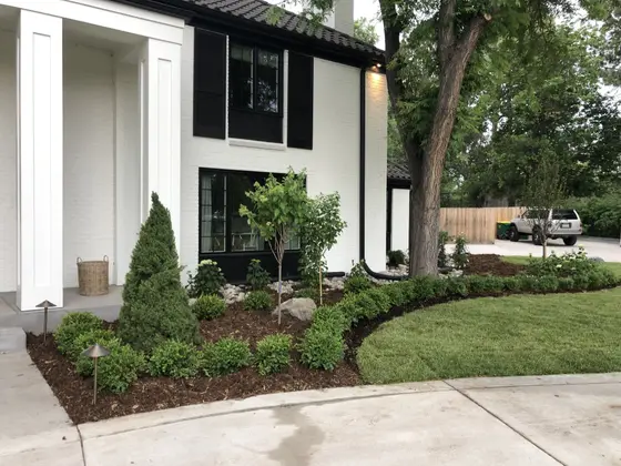 Completed landscape work, 2020