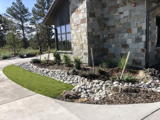 Completed landscape work, 2020