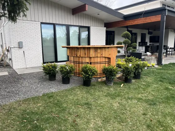 Completed landscape work, 2024