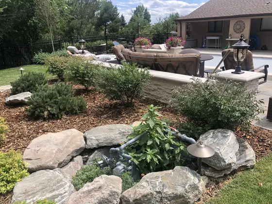 Completed landscape work, 2020