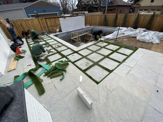 Completed landscape work, 2021