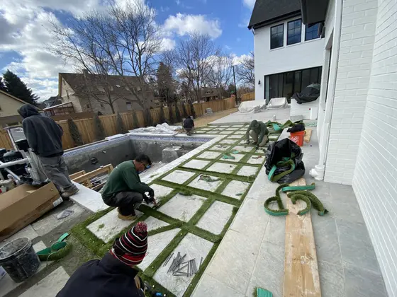Completed landscape work, 2021