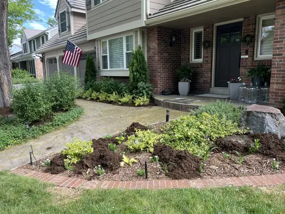 Completed landscape work, 2024