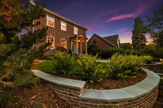 Completed landscape work