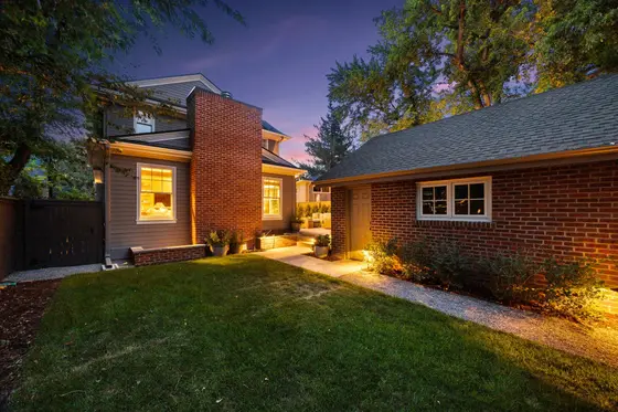 Completed landscape work