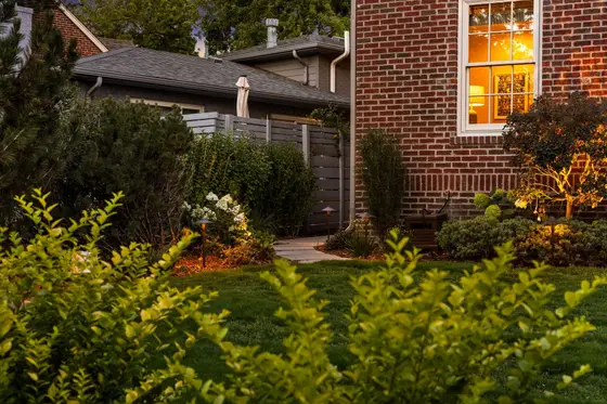Completed landscape work