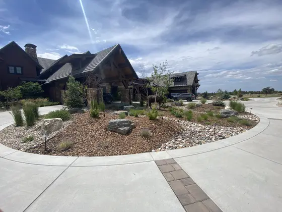 Completed landscape work, 2022